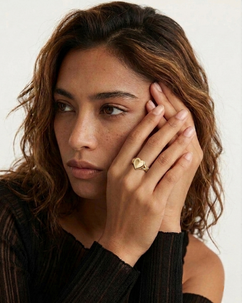 Held Heart Ring